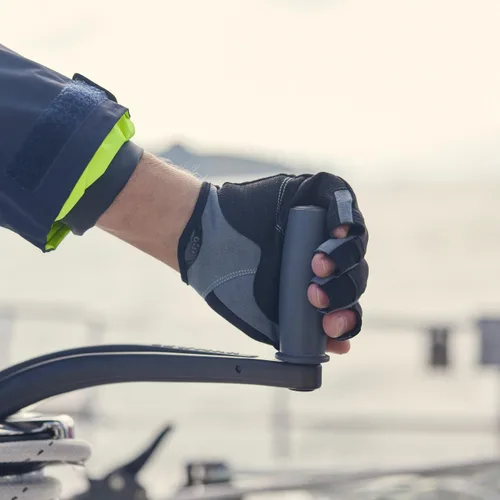 Vista 7 de Gill Deckhand - Guantes de vela de dedo corto con dedos de 3/4 de longitud, protección solar UV 50+ y repelente al agua
