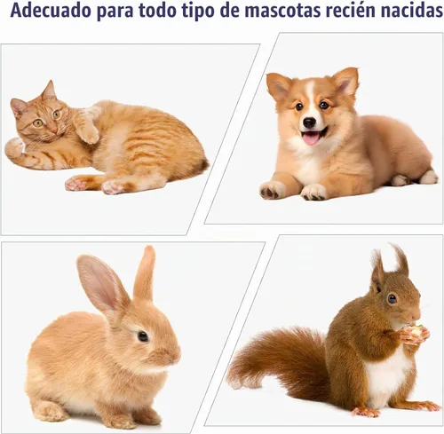 Vista 5 de REDDOUDOU Catéter de succión con extractor de moco estéril para cachorros recién nacidos, kit de alimentación de tubo de 8 FR rojo con jeringas