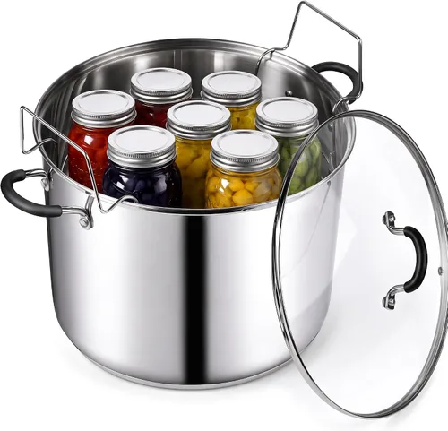 Vista 11 de Sartén para saltear con tapa Cook N Home, de acero inoxidable 10", Plateado