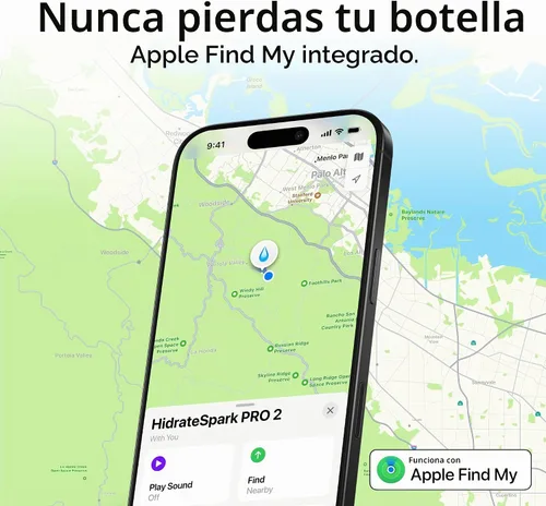 Vista 4 de Hidrate Spark PRO 2 – Botella inteligente con recordatorios de bebidas y seguimiento de agua, gran regalo de vacaciones para resoluciones de año