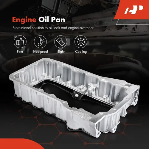 Vista 3 de A-Premium - Sump de aceite de motor con tapón de drenaje Compatible with Volkswagen Jetta 2004-2011, Beetle 2004-2005, Golf 2005-2011, L4 2.0L