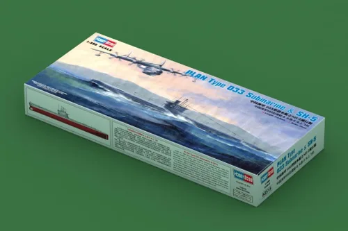Vista 2 de Hobby Boss Plan Tipo 33 Submarino y SH-5 Kit de Construcción Modelo de Barco