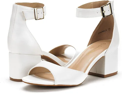 Vista 2 de DREAM PAIRS - Sandalias de tacón grueso y bajo para mujer