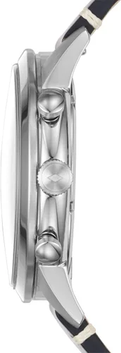 Vista 2 de Fossil Men's Townsman Quartz Stainless Steel and Leather Chronograph Watch Cuero Marrón/Plata/Azul