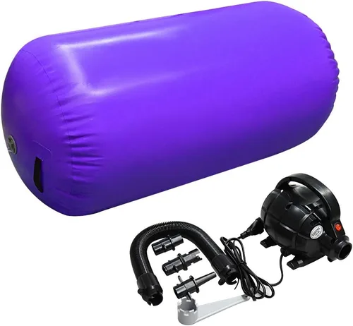 Vista 7 de GLANT Air Mat Tumble Track AirSpot - Gymnastics Training Springboard - Round Inflatable Springboard