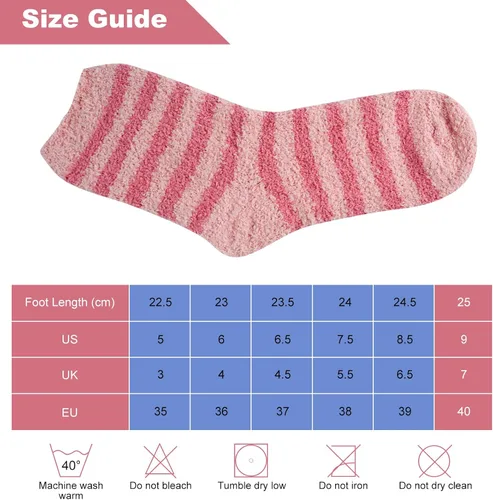 Vista 4 de FYC - Calcetines de invierno, para mujer, cálidos, de lana suave y gruesa, regalo de Navidad, calcetines deportivos acogedores, regalo para mujer