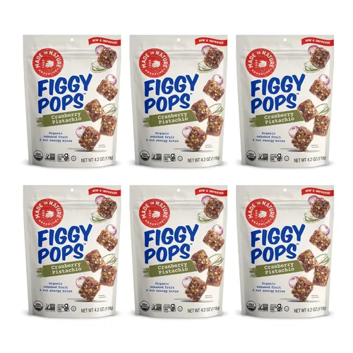 Vista 7 de Made In Nature Mantequilla orgánica de nueces de plátano Figgy Pops, 4.2 onzas (paquete de 6)