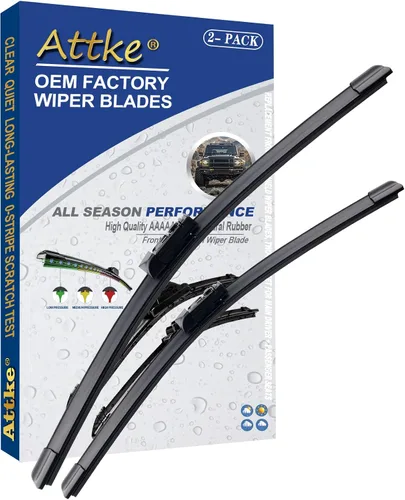 Vista 11 de ATTKE Escobillas limpiaparabrisas delanteras de calidad OEM para Jeep Wrangler 1997-2006/Porsche 911 1978-1994/Suzuki Samurai 1986-1995
