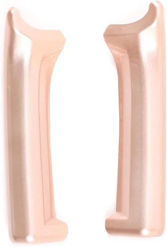 Vista 4 de YIWANG ABS cromo coche interior apoyabrazos caja interruptor decoración 2 piezas para Land Rover Range Rover Evoque L551 2019 2020 (oro rosa)