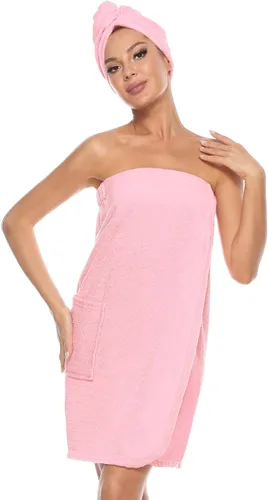 Vista 9 de Orrpally Bata de Envoltura de Ducha para Mujer, Toalla de Envoltura de Baño, Bata de Spa, Envoltura Corporal Ajustable