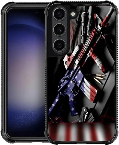 Vista 57 de Funda compatible con Samsung Galaxy S23, diseño de elefantes africanos, diseño increíble a prueba de golpes, antiarañazos, carcasa trasera