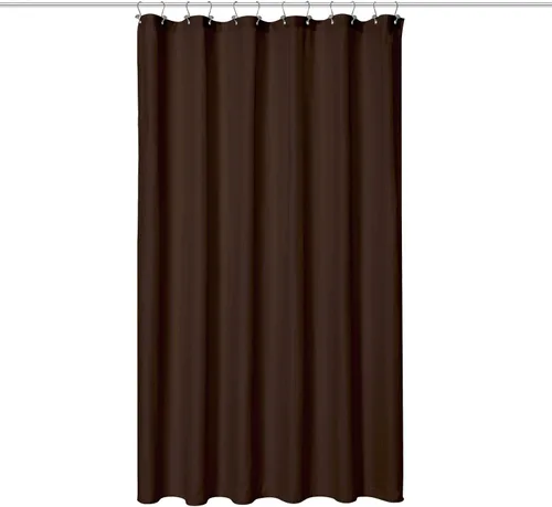 Vista 26 de N&Y Home Cortina o forro de tela para ducha, lavable a máquina, estrecho, negro, de 36 x 72 pulgadas Hotel Quality, Bottom Magnets, Washable