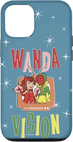 Vista 28 de Marvel WandaVision Wanda & Vision Retro TV Artwork - Carcasa para iPhone 17
