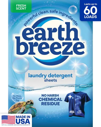 Vista 14 de Earth Breeze Hojas de detergente para ropa calmante lavanda 60 cargas