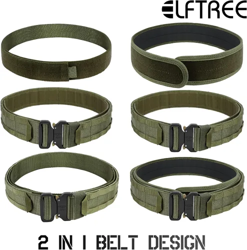 Vista 2 de Cinturón táctico de batalla MOLLE de 2 pulgadas con cinturón interior y almohadilla antideslizante Inner Belt & Inner Anti-Slip Pad 2-In-1 System