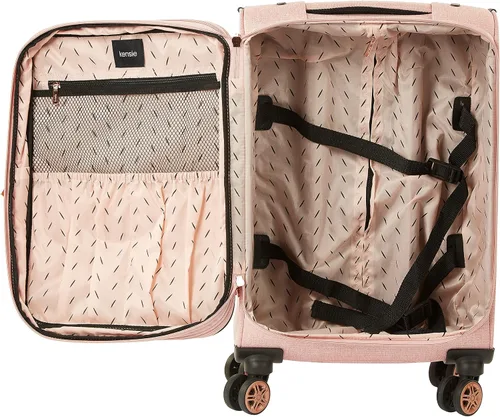 Vista 8 de kensie Hudson Softside - Juego de equipaje giratorio de 3 piezas Rosa Hudson Softside - Juego de equipaje giratorio de 3 piezas