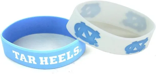 Vista 36 de aminco NCAA - Juego de pulseras de goma de silicona para niños, paquete de 2 2-Color del