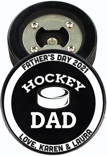 Vista 16 de Abridor de botellas de hockey para el Día del Padre, regalo personalizado impreso para el mejor papá, tamaño oficial, diseño personalizado de Thanks