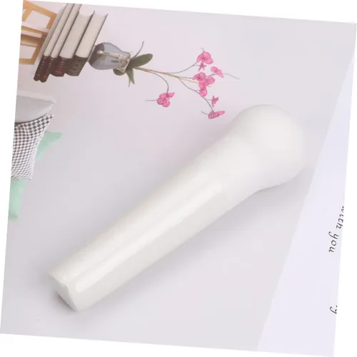Vista 7 de Medicina Porcelana Maja Condimento Pestle Stick Cerámica Maja Tazón Palo Cerámica Chucrut Trituradora de Tamper Patata Smasher Manual Blender Blanco