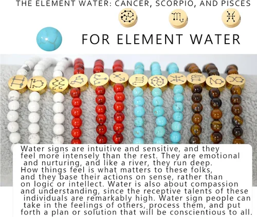Vista 6 de Pulsera de constelación con signo de estrella de energía de 0.157 in con dije chapado en oro de 18 quilates para mujer