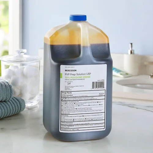 Vista 5 de McKesson PVP Prep Solution USP, 10% povidona-yodo, 1 gal, 4
