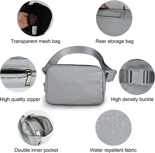 Vista 4 de SNDMOR Bumbag unisex, Gris