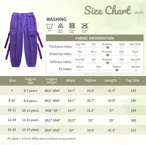 Vista 5 de Pantalones cargo de algodón para niños y niñas, sueltos, para baile de hip hop