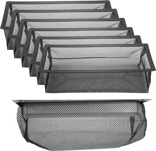 Vista 8 de Trampa para cubierta de registro de piso, pantalla de filtros de ventilación de piso para el hogar, trampa de red de ventilación del piso