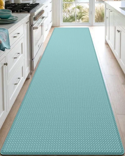 Vista 18 de DEXI Alfombrillas de Cocina Acolchadas Anti Fatiga, 17x59, Alfombra de Pasillo para Estar de Pie Impermeable, Espuma Viscoelástica Cómoda Acolchada