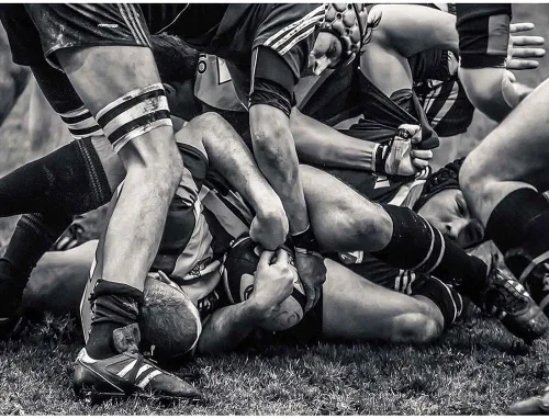 Vista 6 de Wee Blue Coo Póster enmarcado para decoración de pared, diseño de fútbol y rugby, para jugadores de Scrum, juego de pelota, 12 x 16 pulgadas