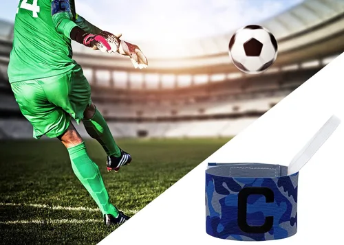 Vista 3 de ONLYKXY Captain Armbands 6x37CM/2.36x14.56 pulgadas Ajustable Líder Brazalete para Fútbol Baloncesto Voleibol Escuela Equipo Competición Entrenador