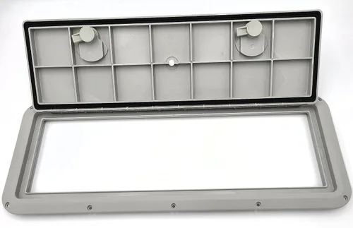 Vista 2 de DPI Marine Escotilla de acceso serie empotrada de 9" x 24" DPF924 (fabricada en Estados Unidos)