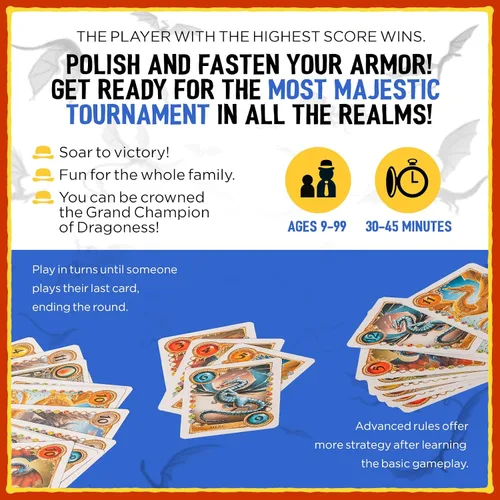 Vista 7 de Juego de cartas Reign of Dragoness de Grandpa Beck's Games Un juego estratégico de eliminación de mano de los creadores de Cover Your Assets