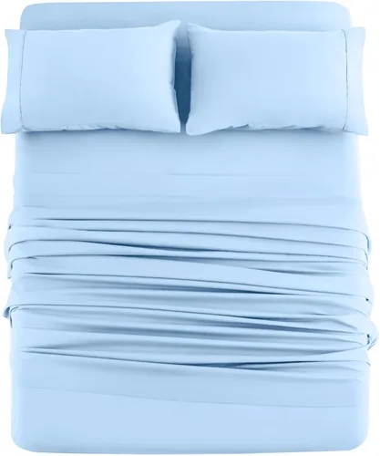 Vista 17 de Mohap Juego de sábanas de 3 piezas, microfibra cepillada de 1800 hilos - Ropa de cama lujosa, suave y transpirable para todas las estaciones