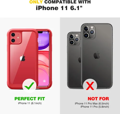 Vista 60 de DIACLARA - Funda transparente compatible con iPhone XR 6.1 pulgadas 2018