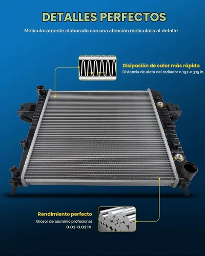 Vista 5 de PHILTOP Radiadores de coche 221-9067, CU13200 aptos para Grand Cherokee