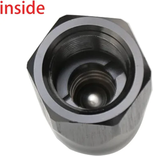 Vista 5 de Adaptador de válvula de ventilación enrollable en línea de aluminio 6AN hembra a 6AN macho para tanque de celda de combustible, adaptador de giro