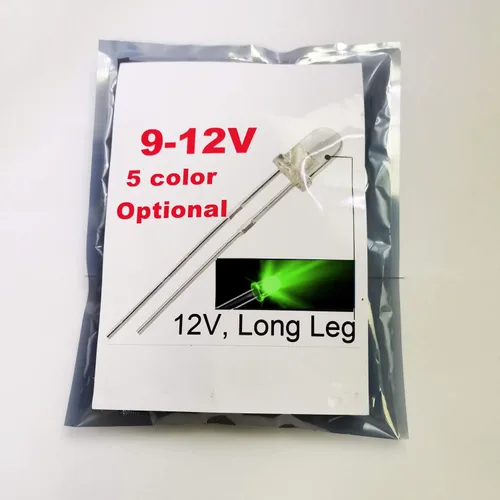 Vista 9 de 100pcs 12V 0.118 in blanco LED 9V medidor instrumento diodos emisores de luz