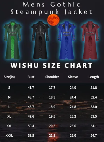 Vista 6 de WISHU Disfraz medieval steampunk victoriano de Halloween para hombre, disfraz gótico, esmoquin vintage, renacentista, chaqueta pirata