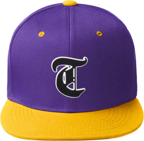 Vista 109 de Daxton Gorra clásica con visera de billete plano con letras del alfabeto inglés antiguo de la A a la Z
