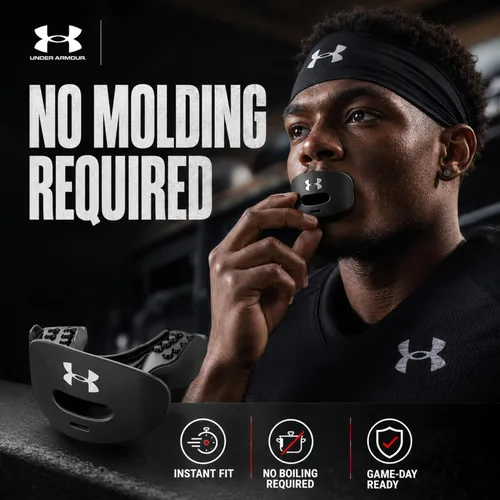 Vista 6 de Under Armour Air - Protector labial para fútbol, protección bucal completa, compatible con brákets, ajuste instantáneo