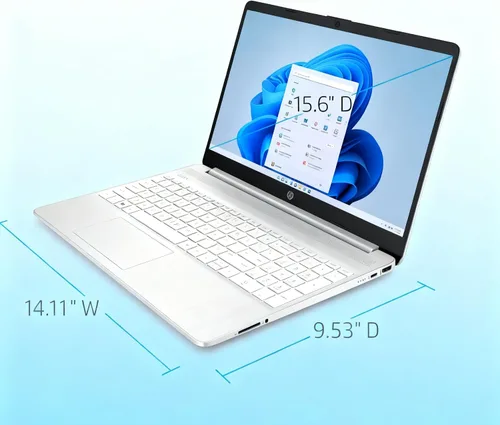Vista 4 de HP Laptop de 15.6 pulgadas con pantalla HD táctil, Intel Core i5-1155G7, 16GB RAM, 512GB SSD, rendimiento confiable