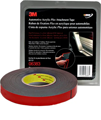 Vista 2 de 3M(TM) cinta adhesiva de acrílico para autos, Negro, 1
