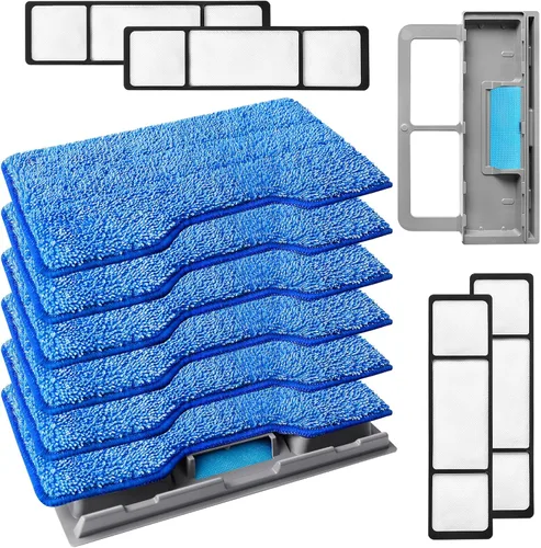 Vista 13 de KEEPOW Recambios de paños de fregona reutilizables Compatibles con Shark VACMOP VM252 VM200 VM401 VM180 VM252GN VC205 VM250 Aspiradora sin cable