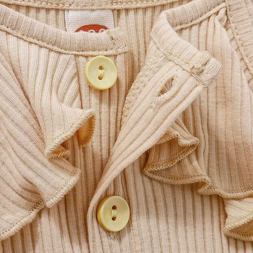 Vista 5 de CETEPY Ropa de bebé niña pequeña trajes de verano sin mangas overol halter de una pieza diadema