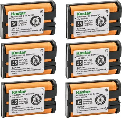 Vista 7 de Kastar Paquete de 1 batería de repuesto de 3.6 V 900 mAh para Panasonic HHR-P107 HHRP107 HHR-P107A HHR-P107A/1B HHR-P107A1B tipo 35 PQSUHGLA1ZA
