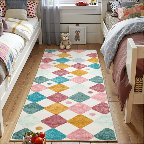 Vista 67 de jinchan Alfombra a rayas de 2 x 3 para entrada, alfombra de cocina, tapete pequeño, antideslizante, ligero, de bajo perfil, decoración para entrada