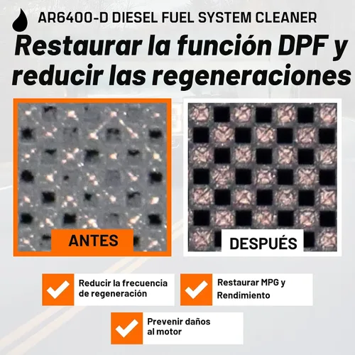 Vista 4 de Archoil AR6400-D Limpiador de sistema de combustible diésel - Limpia inyectores, turbo, DPF y EGR