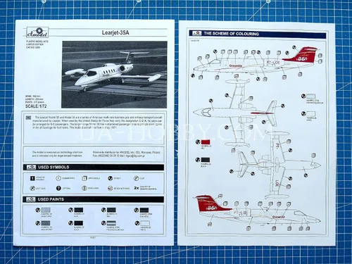 Vista 5 de Amodel 72295-1/72 - Learjet-35A LX-ONE, PT-LOE Juego de maquetas a escala
