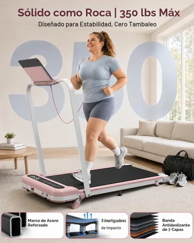 Vista 7 de Cardirun Almohadilla rosa con inclinación del 10% y barra de mango, cinta